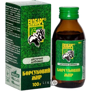 Борсуковий жир Екобарс рідина пляшка скляна 100 г
