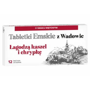 Таблетки Emskie z Wadowic, со вкусом мифа, 12 пастилок