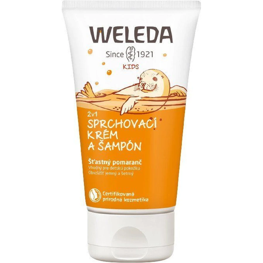 Weleda Крем для душу та шампунь 2в1 Happy Orange 150 мл: ціни та характеристики