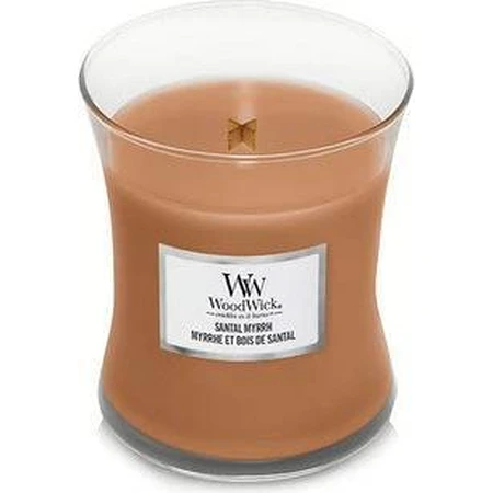 WoodWick Medium Candle Santal Myrrh Myrrh 1×275 г, ароматична свічка: ціни та характеристики