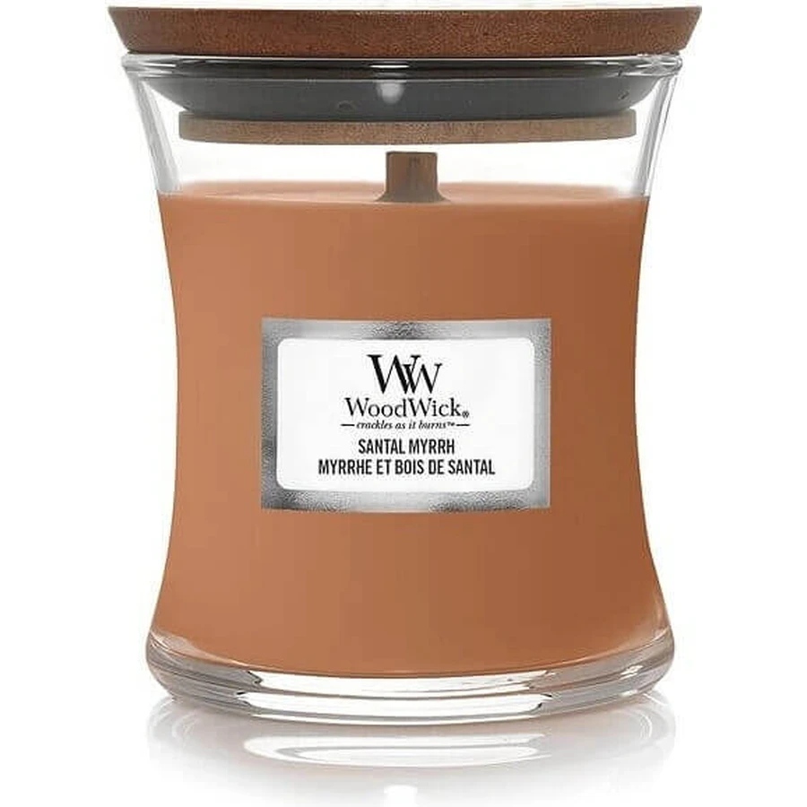 WoodWick Medium Candle Santal Myrrh Myrrh 1×275 г, ароматична свічка: ціни та характеристики