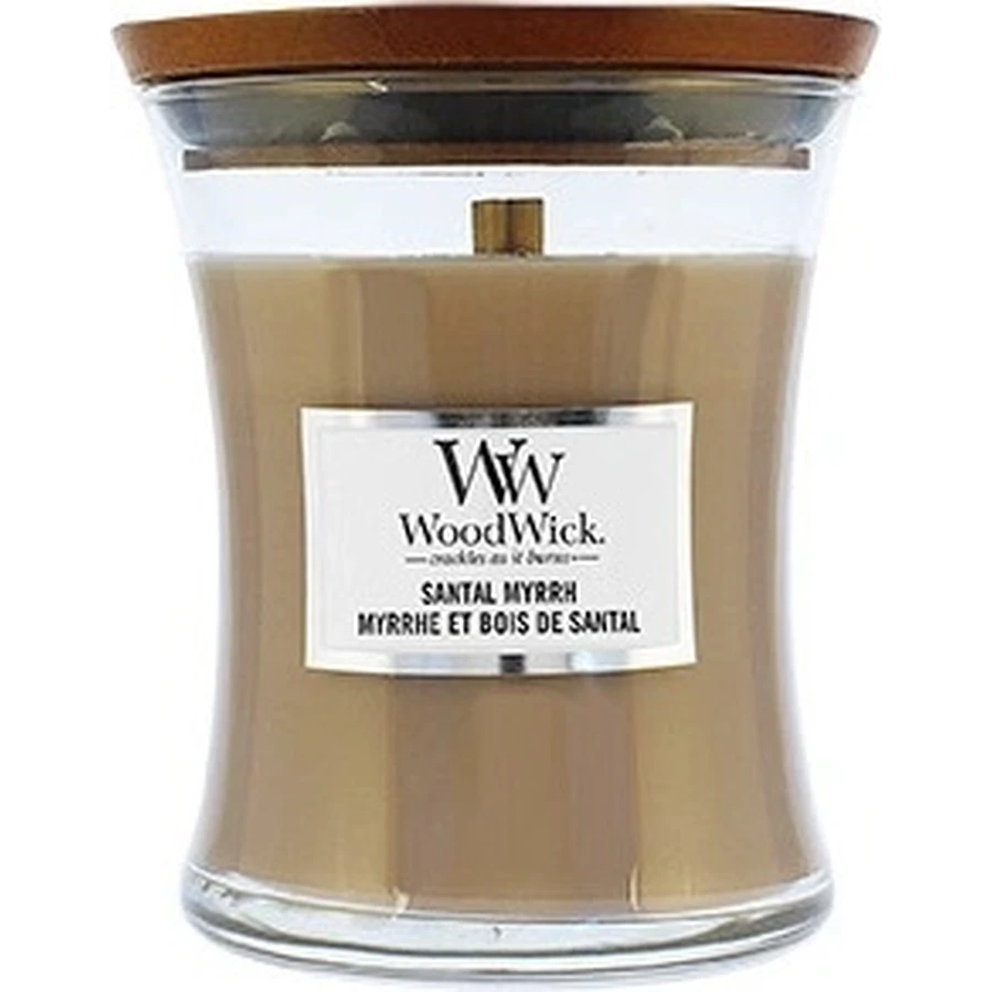 WoodWick Medium Candle Santal Myrrh Myrrh 1×275 г, ароматична свічка: ціни та характеристики
