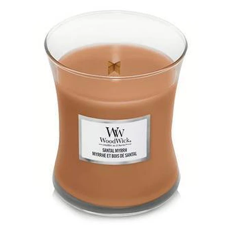 WoodWick Medium Candle Santal Myrrh Myrrh 1×275 г, ароматична свічка: ціни та характеристики