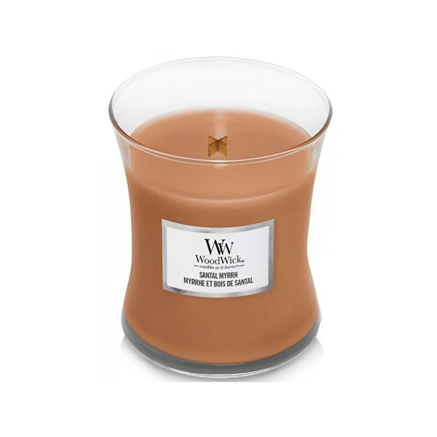 WoodWick Medium Candle Santal Myrrh Myrrh 1×275 г, ароматична свічка: ціни та характеристики
