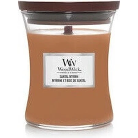WoodWick Medium Candle Santal Myrrh Myrrh 1×275 г, ароматична свічка: ціни та характеристики