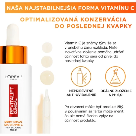 L'Oréal Paris Ревіталіфт Клінічна сироватка з чистим вітаміном С 30 мл: ціни та характеристики