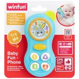 Дитячий телефон, синій, +3 місяці, Winfun