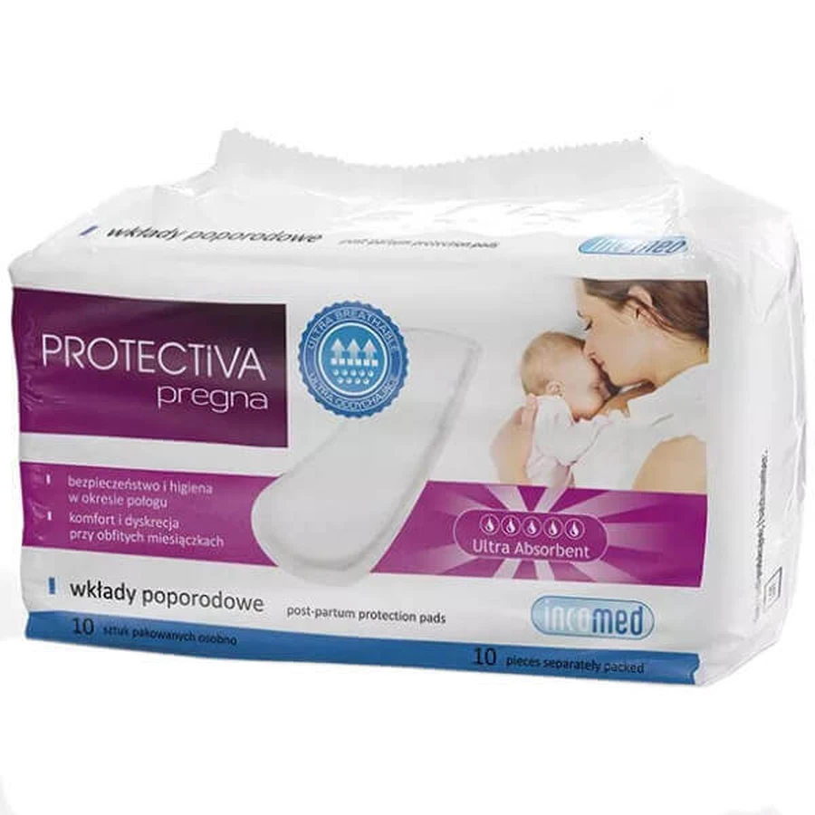 Protectiva Pregna, післяпологові прокладки, 10 шт.: ціни та характеристики