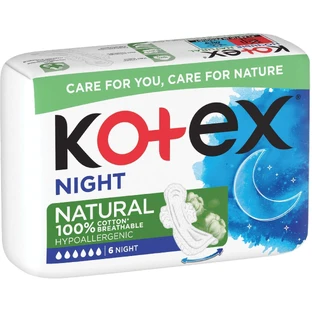 Kotex® Natural Night 6 шт