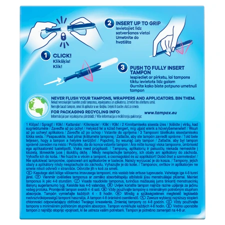 Tampax Compak Pearl, гигиенические тампоны с аппликатором, Super, 16 шт.: цены и характеристики