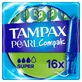 Tampax Compak Pearl, гигиенические тампоны с аппликатором, Super, 16 шт.