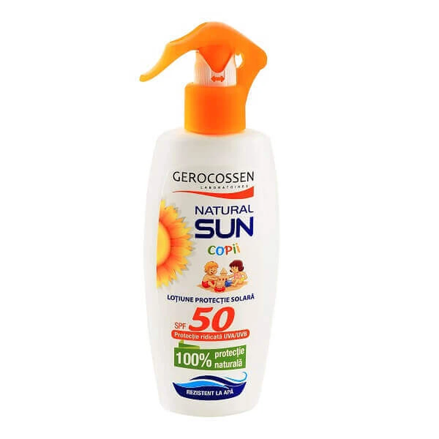 Сонцезахисний лосьйон для дітей SPF 50, 200 мл, Gerocossen: ціни та характеристики
