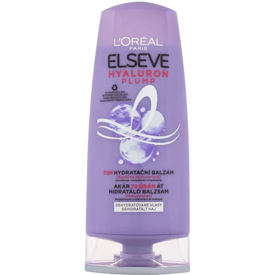 L'Oréal Paris Elseve Hyaluron Plump 72H, Зволожуючий бальзам з гіалуроновою кислотою 200 мл: ціни та характеристики