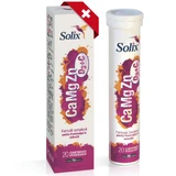 CaMgZn D3 + Вітамін С Solix, 20 шипучих таблеток, Health Advisors