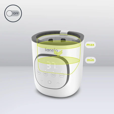 Lionelo Care Thermup 2.0 White, подогреватель для бутылочек с функцией стерилизации, 240 мл: цены и характеристики