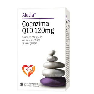Коэнзим Q10, 120 мг, 40 вегетарианских капсул, Алевия