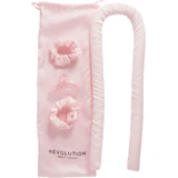 Revolution Haircare Curl Enhance Satin Curling Ribbon Pink, набор для завивки волос 4 шт.