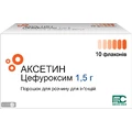Аксетин пор. д/п ін. р-ну 1,5 г фл. №10