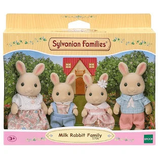 Набор из 4 фигурок молочных зайчиков Milk Sylvanian Families, +3 года, Эпоха