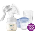 Philips Avent Молокоотсос для грудного молока ручной + VIA 180 мл: цены и характеристики