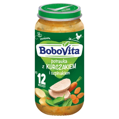BoboVita Обед, курица и шпинат, после 12 месяцев, 250 г: цены и характеристики