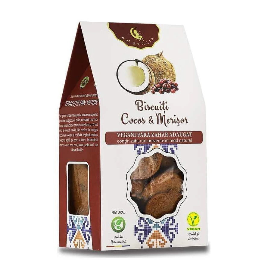 Кокосовое и яблочное печенье, 150 г, Hiper Ambrozia: цены и характеристики