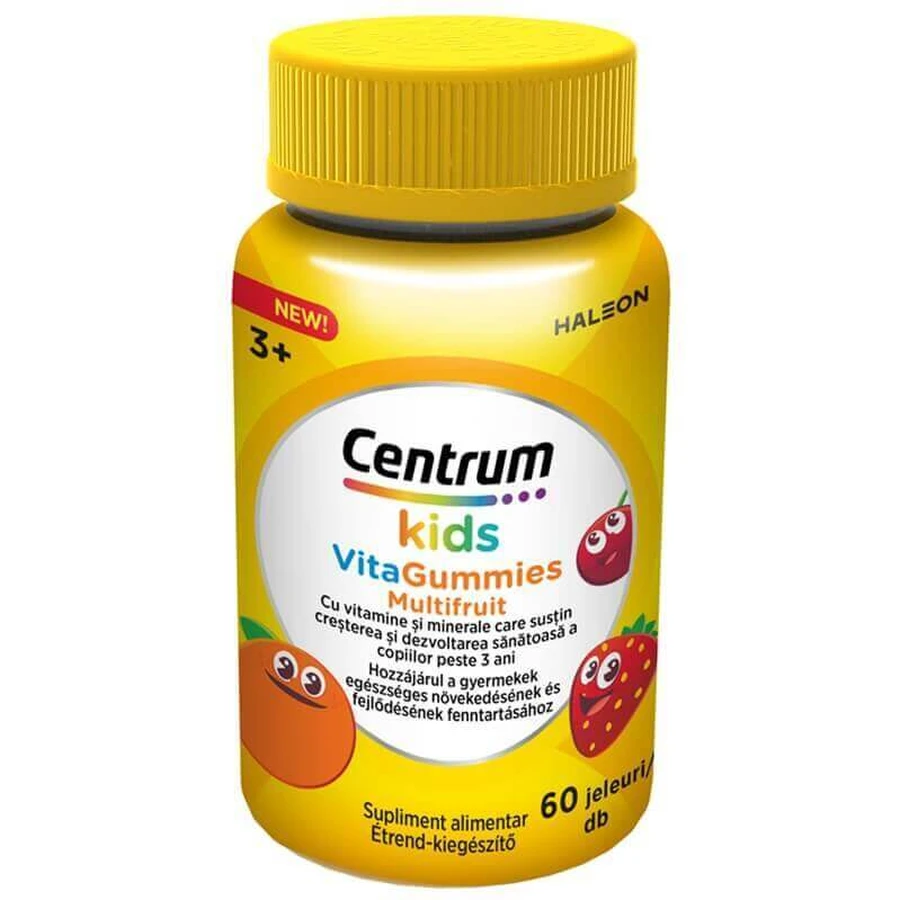 Centrum Kids VitaGummies Multifruct, 60 драже, Haleon: цены и характеристики