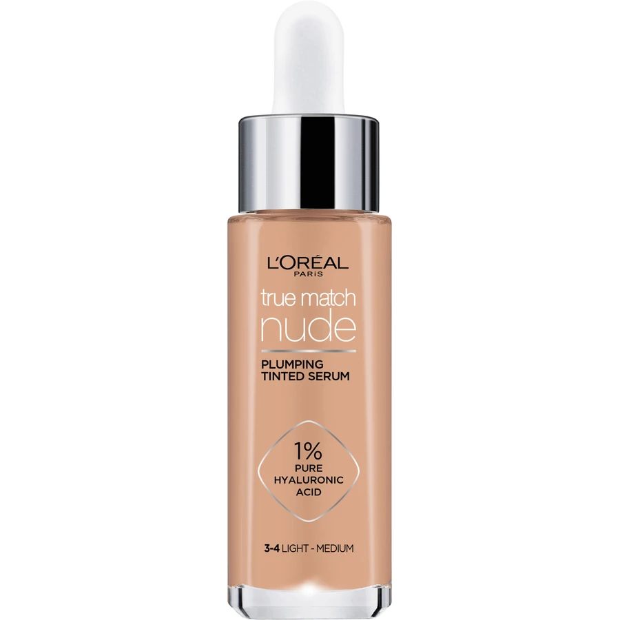 L'Oréal Paris True Match Nude Сыворотка для макияжа 3-4 Светлый средний 30 мл: цены и характеристики
