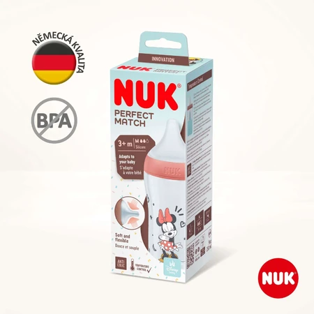 Пляшка Nuk Perfect Match Disney з терморегулятором, червона 260 мл: ціни та характеристики