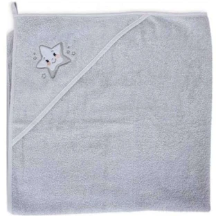 Рушник з капюшоном для дітей, 100 x 100 см, Grey Star, Ceba Baby