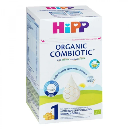 Дитяча суха молочна суміш HiPP Organic Combiotic Starter Formula 1, 0 місяців, 800 г: ціни та характеристики