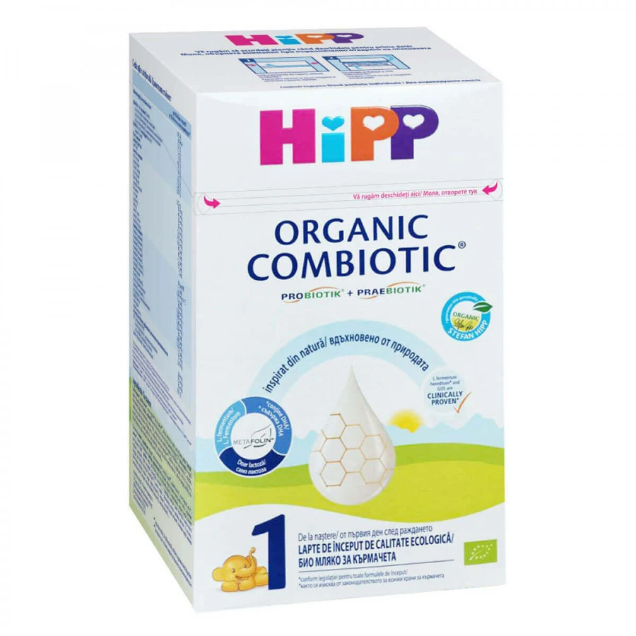 Дитяча суха молочна суміш HiPP Organic Combiotic Starter Formula 1, 0 місяців, 800 г: ціни та характеристики