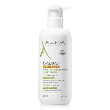 A-Derma Exomega Exomega Control Пом'якшувальне молочко, 400 мл: ціни та характеристики