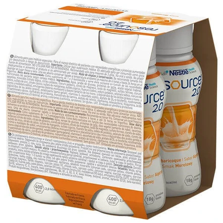 Энтеральное питание Nestle Resource 2.0 со вкусом абрикоса, 4 шт. х 200 мл: цены и характеристики
