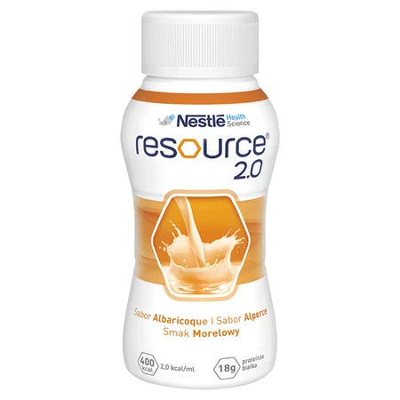 Энтеральное питание Nestle Resource 2.0 со вкусом абрикоса, 4 шт. х 200 мл: цены и характеристики