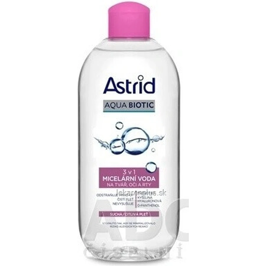 ASTRID AQUA BIOTIC Мицеллярная вода 3в1 для сухой и чувствительной кожи 400 мл 1×400 мл, мицеллярная вода: цены и характеристики