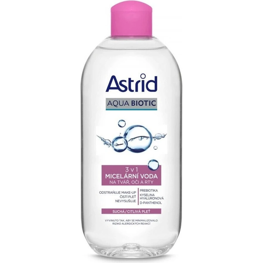 ASTRID AQUA BIOTIC Мицеллярная вода 3в1 для сухой и чувствительной кожи 400 мл 1×400 мл, мицеллярная вода: цены и характеристики