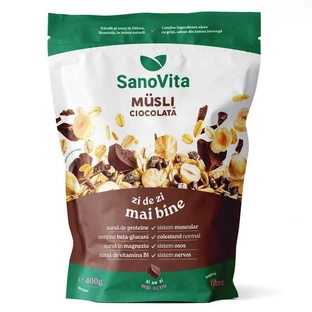Муслі з шоколадом, 400 г, Sanovita