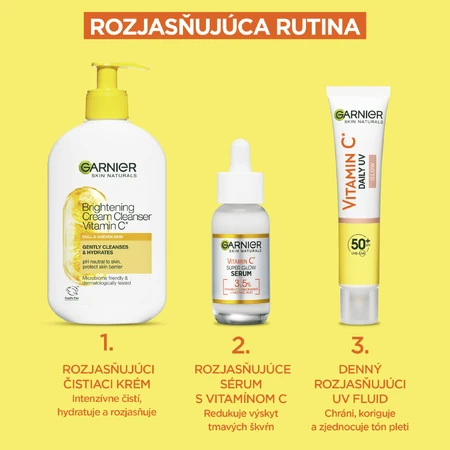 Garnier Skin Naturals Вітамін C Денний освітлюючий УФ-флюїд SPF 50+ сяйво, 40 мл: ціни та характеристики