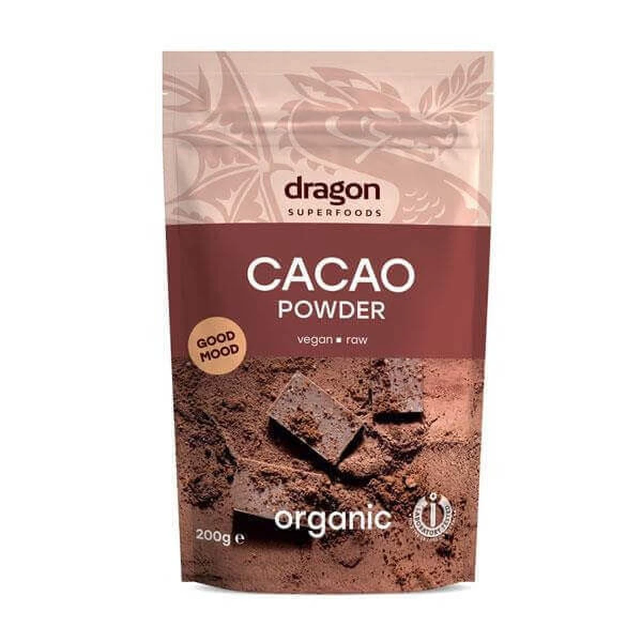 Органический какао-порошок, 200 г, Dragon Superfoods: цены и характеристики
