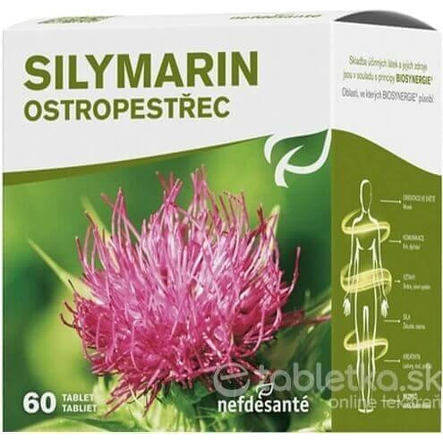 SILYMARIN 1×60 tbl, силімарин: ціни та характеристики
