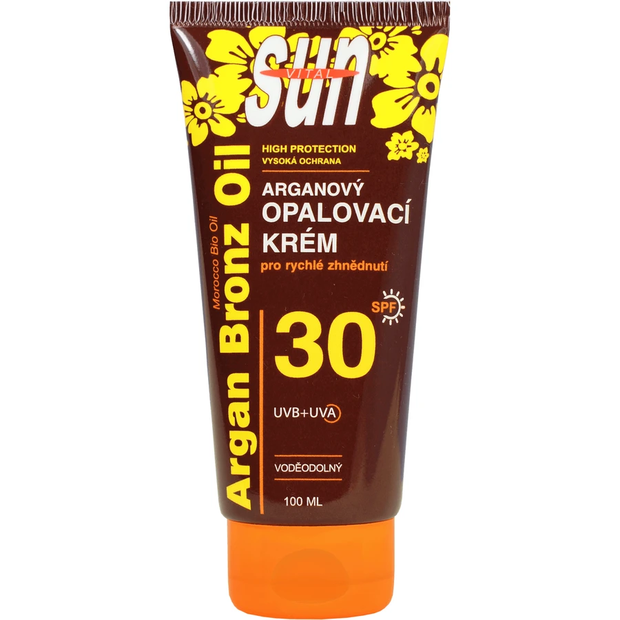 Vivaco SUN Аргановий сонцезахисний крем OF30 туба 100 мл: ціни та характеристики