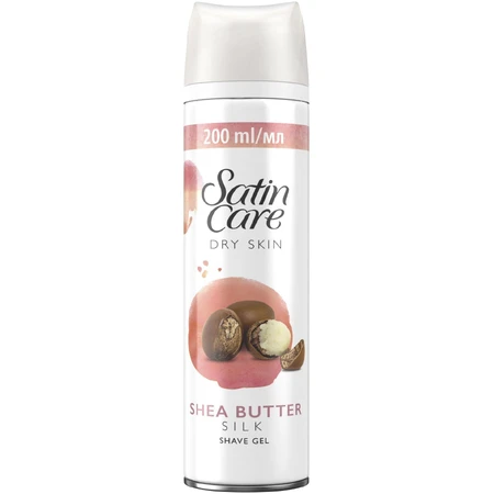 Gillette Venus Satin Care Гель для бритья Сухая кожа масло ши шелк 200 мл: цены и характеристики