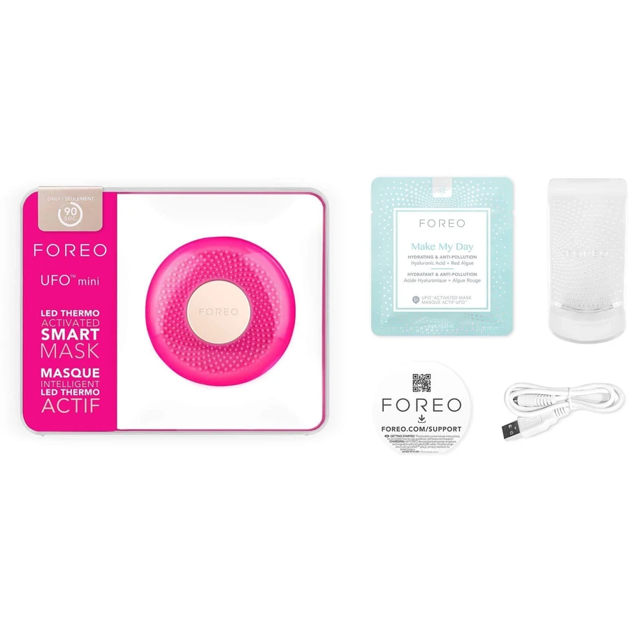 Звуковий пристрій Foreo UFO mini Sonic для прискорення ефекту маски для обличчя Fuchsia: ціни та характеристики