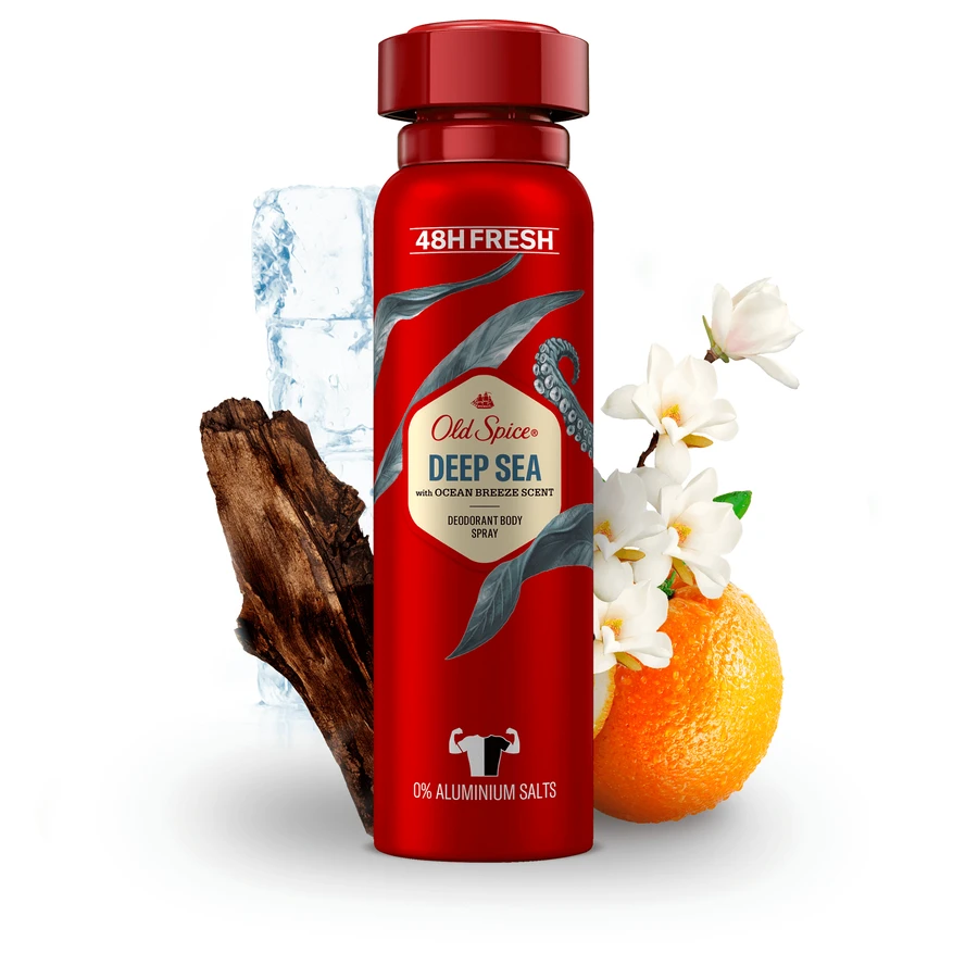 Дезодорант-спрей Old Spice Deep Sea з ароматом морських цитрусових і квітів 150 мл: ціни та характеристики