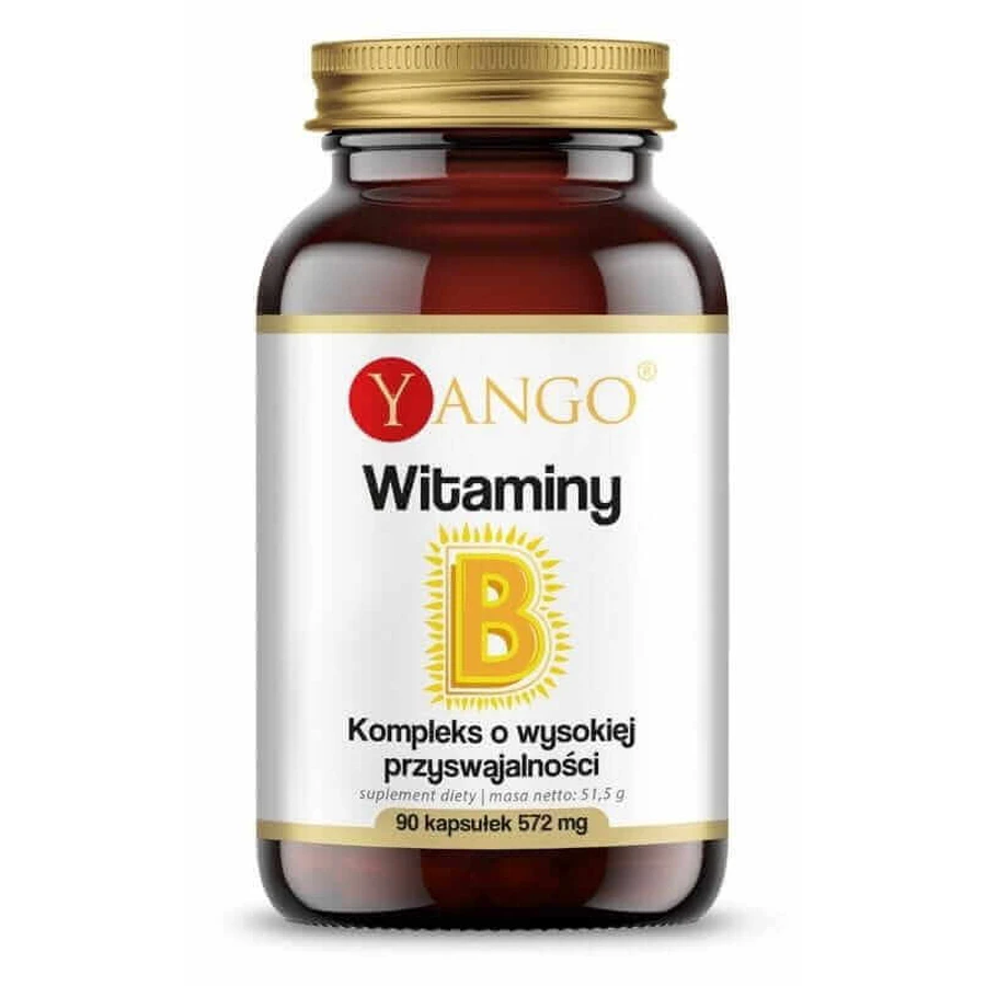 Комплекс витаминов В с высокой биодоступностью 90 капсул Yango: цены и характеристики