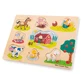 Дерев'яний пазл для дітей Ферма, 2 роки+, 9 деталей, New Classic Toys