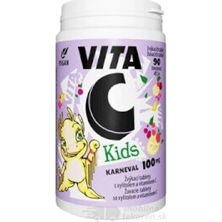 Вітабаланс VITA C KIDS 100 MG 1×90 таблеток, дієтична добавка: ціни та характеристики