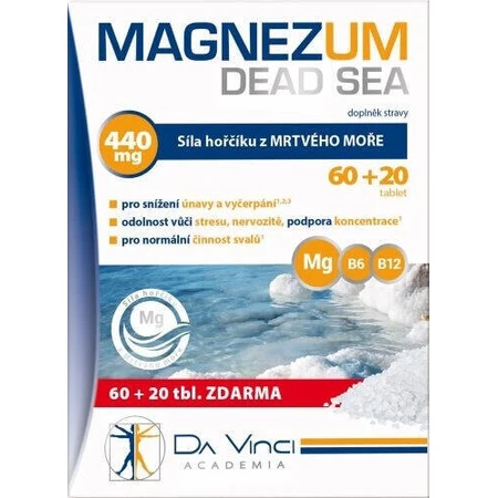MAGNEZUM DEAD SEA - DA VINCI 1×80 табл, пищевая добавка: цены и характеристики