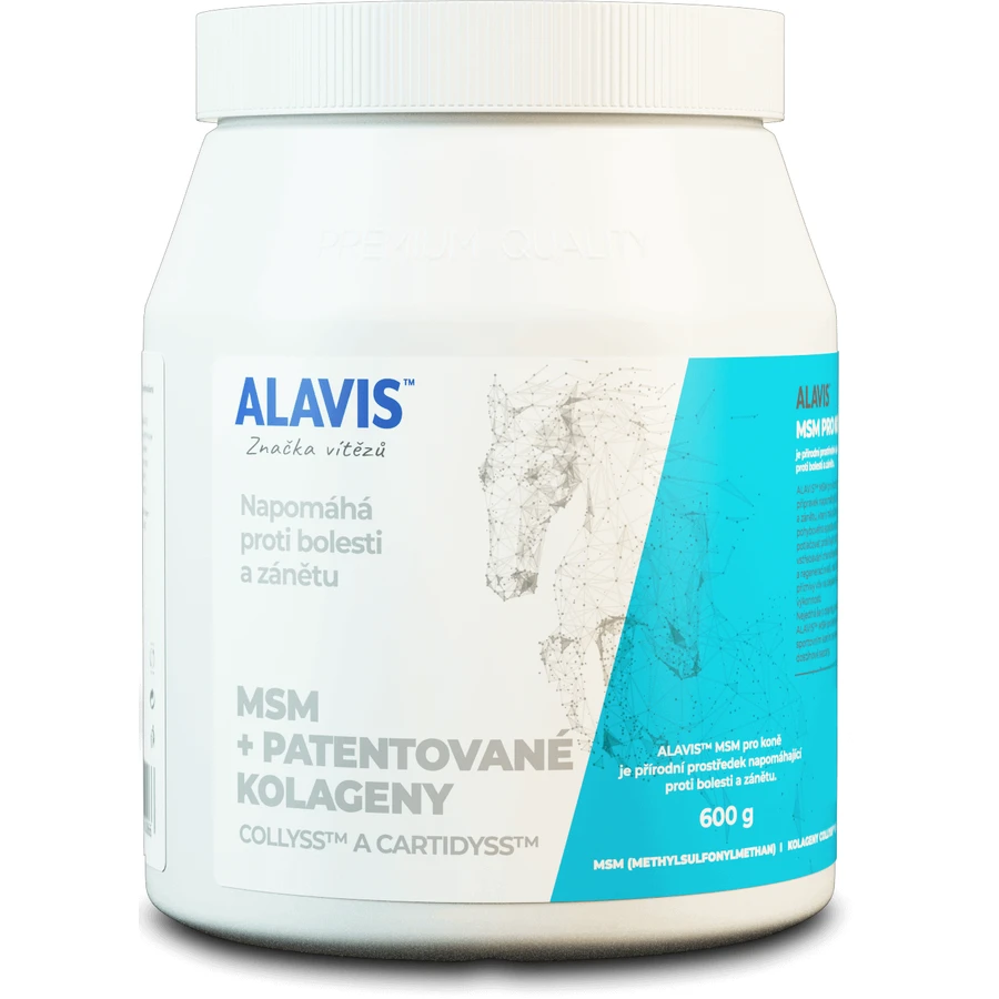 Alavis MSM + ПАТЕНТОВАНІ КОЛАГЕНИ для коней 600 г: ціни та характеристики